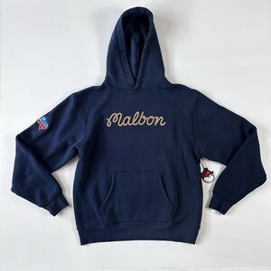 NEW Malbon x Willie Nelson Bucket Hoodie Navy Men's Size Small OVERSIZED